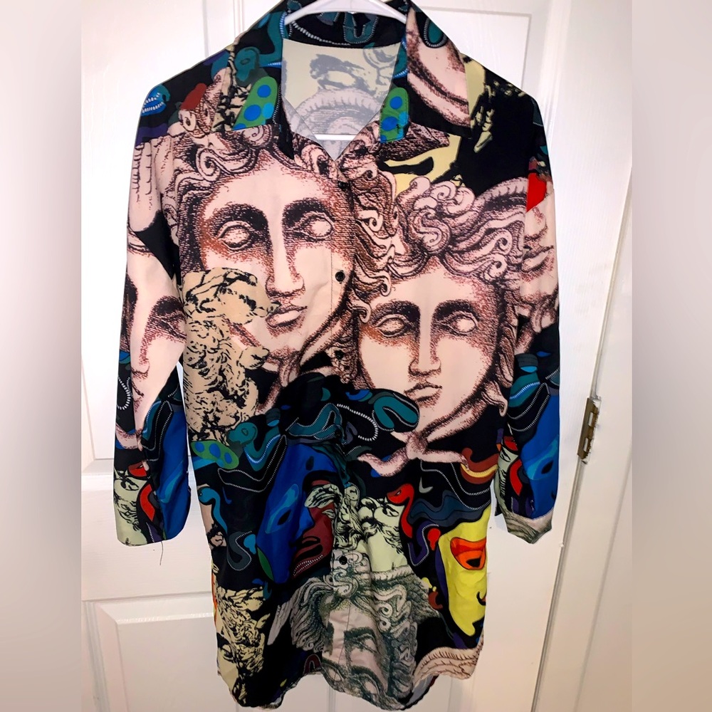 Akira long button up shirt